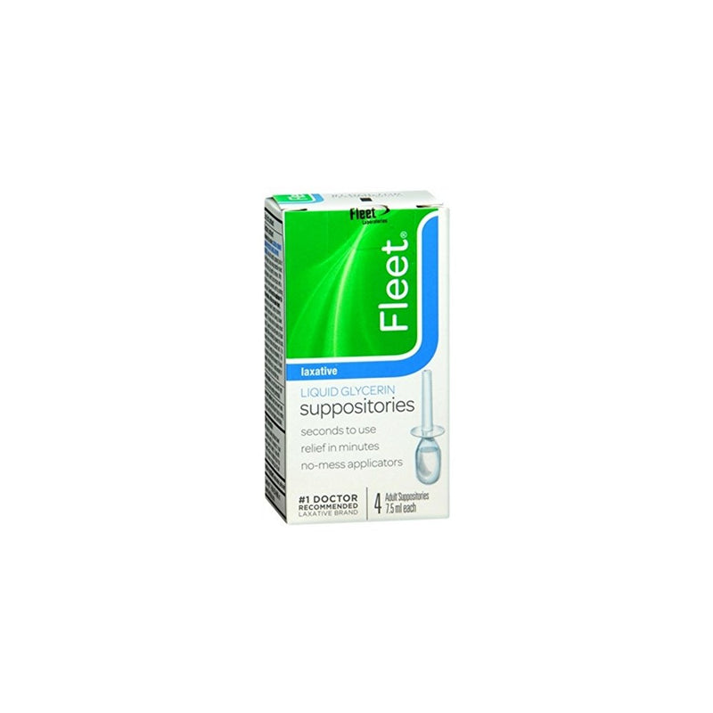 Fleet Liquid Glycerin Suppositories 4 ea (Pack of 24)