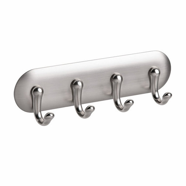 York Adhesive Brushed steel Key Rack - Small