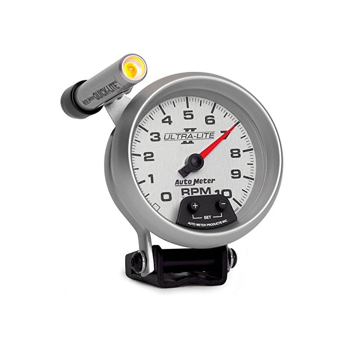 Auto Meter 4990 Ultra-Lite II 3-3/8" 10000 RPM Pedestal Mount Mini-Monster Tachometer