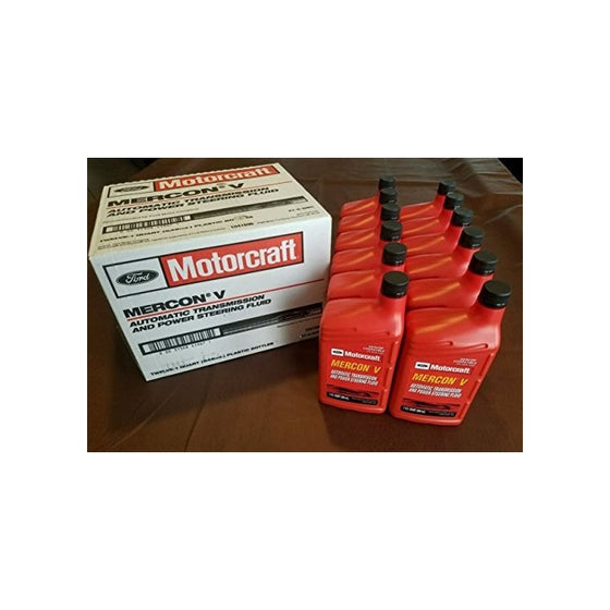 Motorcraft XT5QMC Mercon V Automatic Transmission Fluid - Case of 12 Quarts