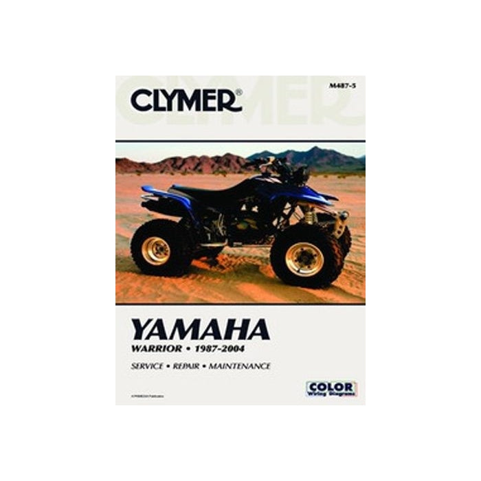 Clymer Repair Manual for Yamaha ATV YFM350 Warrior 87-04