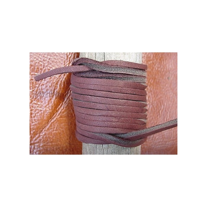 Lace Lacing Leather Topgrain Latigo Chocolate Brown 12 Feet 2 Pieces
