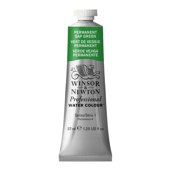 Winsor & Newton Professional Water Color Tube, 37ml, Permanent Sap Green