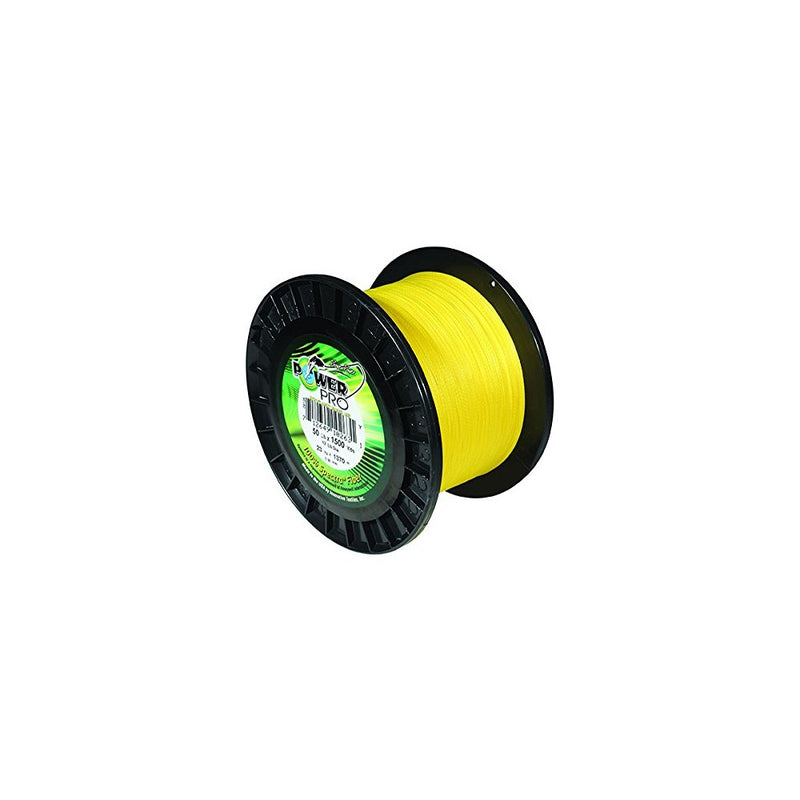 Power Pro 33401000500Y Maxcuatro Braided Fishing Line, 100 lb/500 yd, Hi-Vis Yellow