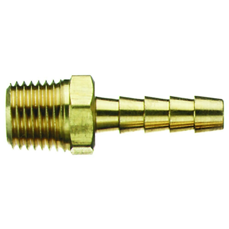 Tru-Flate 21-123 1/4" Male Hose End Barb Type Hose Fitting