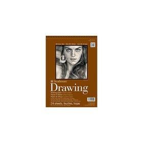 Strathmore 400-5 400 Series Drawing Pad, 11"x14" Wire Bound, 24 Sheets