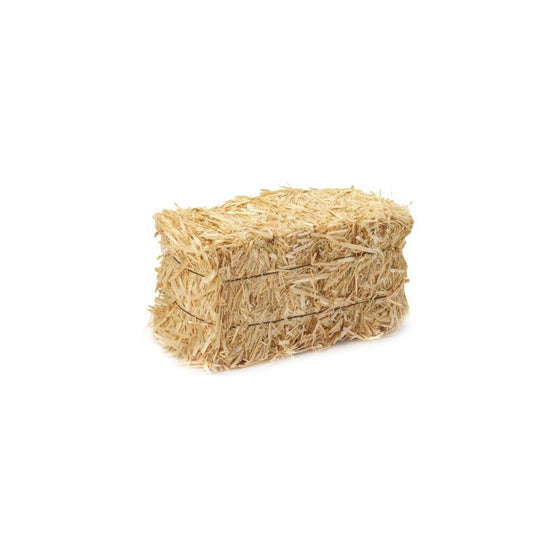 FloraCraft 2 Piece Straw Bale 2.5 Inch x 1.25 Inch x 1 Inch Natural