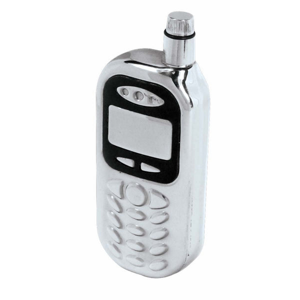 SE HQF101MP Stainless Steel Cellphone Hip Flask, 4 Ounces