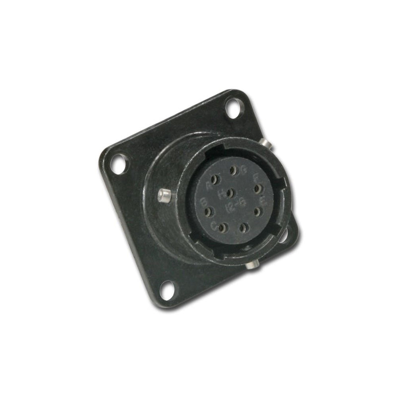 Amphenol Industrial PT02A-12-4S Circular Connector Socket, General Duty, Non-Environmental, Bayonet Coupling, Solder Termination, Box Mounting Receptacle, 12-4 Insert Arrangement, 12 Shell Size, 4 Contacts