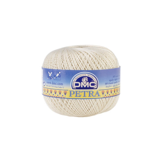 DMC Petra Crochet Cotton Thread, Size 5-Ecru