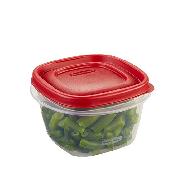 Rubbermaid Easy Find Lid 2-Cup Food Storage Container, Red