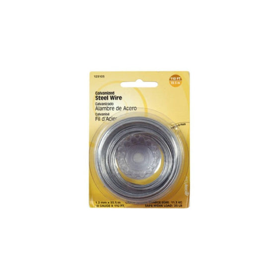 The Hillman Group 123106 Galvanized Steel Wire, 20 gauge