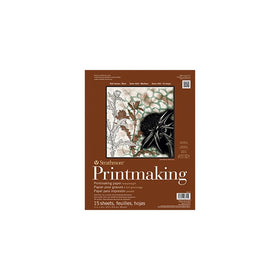 Strathmore 433-5 400 Series Printmaking Pad, Heavyweight, 5"x7" Glue Bound, 20 Sheets