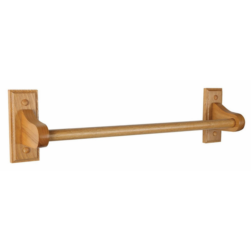 Design House 561167 Dalton Towel Bar, 30-Inch, Honey Oak Finish
