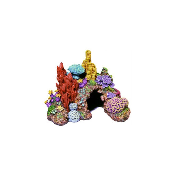 Exotic Environments Caribbean Living Reef Aquarium Ornament, Mini , 4-Inch by 3-1/2-Inch by 3-1/2-Inch