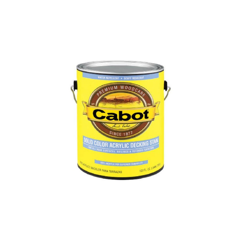 CABOT STAIN 41807 DEEP BASE SOLID COLOR DECKING STAIN WITH SURFACE PROTECTOR SIZE:QUART.