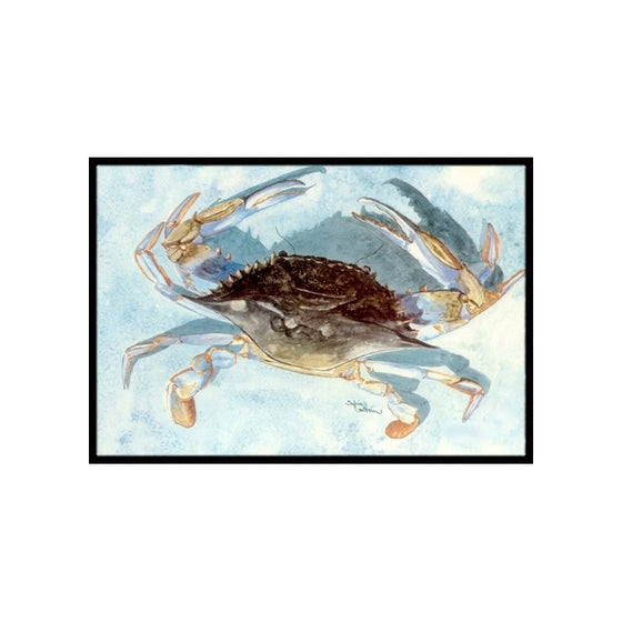 Caroline's Treasures 8011JMAT Blue Crab Indoor or Outdoor Mat, 24" x 36", Multicolor