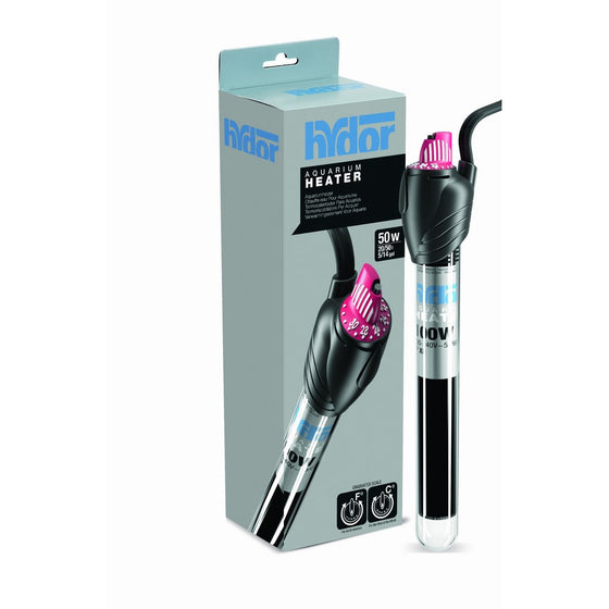Hydor 50W Submersible Glass Aquarium Heater - Original Theo