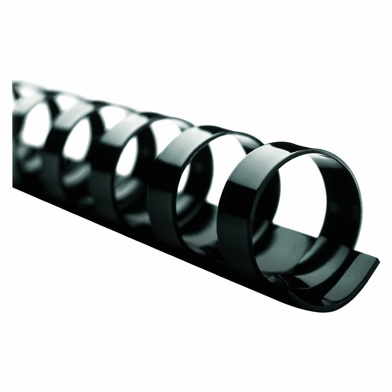 GBC CombBind Binding Spines, 0.375-Inch Spine Diameter, Black, 55 Sheet Capacity, 100 Spines (4000044)