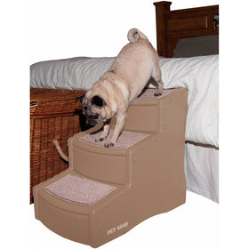 Pet Gear Easy Step III Pet Stairs, 3-Step for Cats/Dogs, Removable Washable Carpet Treads, For Pets Up To 150lbs