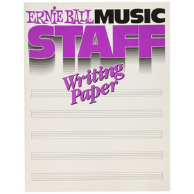 Ernie Ball Music Staff Writing Paper