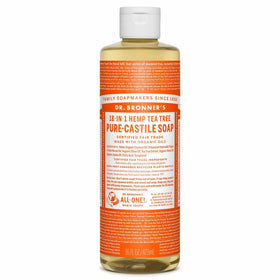 Dr. Bronner's Organic Pure Castile Liquid Soap, Tea Tree Oil, 16 oz