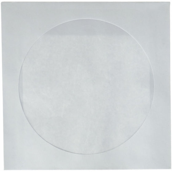 CD DVD White Paper Sleeves with Clear Window 1000 Pack