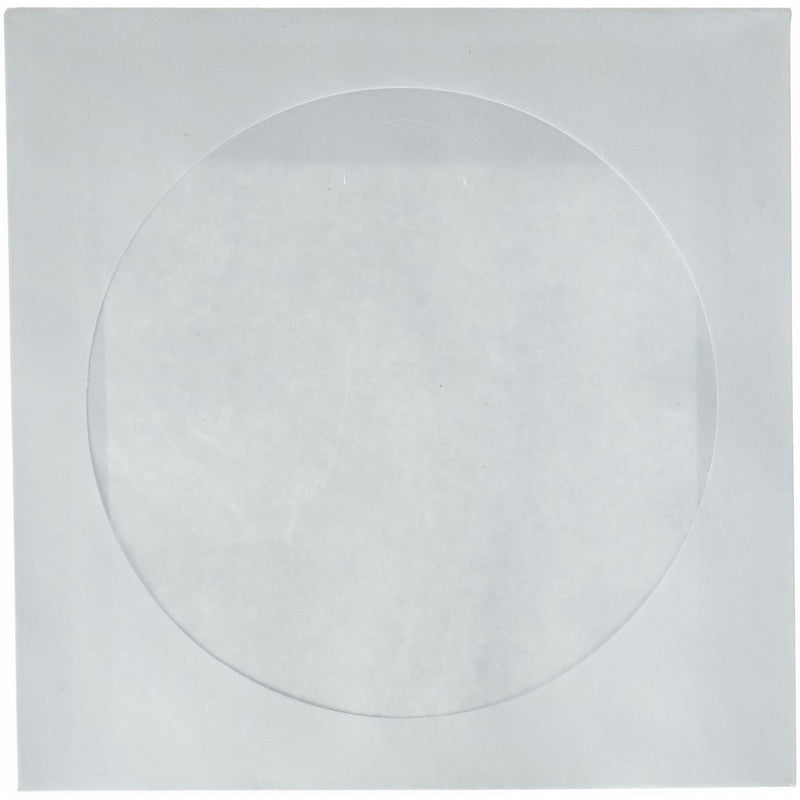 CD DVD White Paper Sleeves with Clear Window 1000 Pack