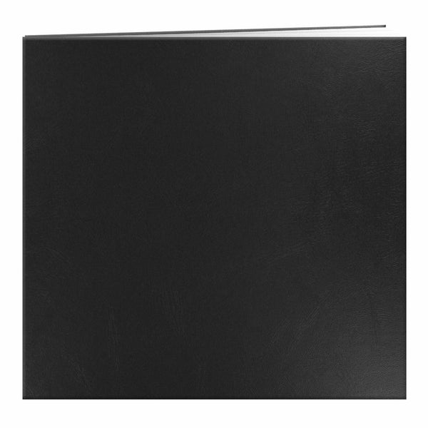 Pioneer Leatherette Postbound Album, 12-Inch-by-12-Inch, Black