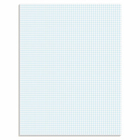 TOPS Quadrille Pad, Gum-Top, 8-1/2 x 11 Inches, Quad Rule (6 x 6), White Paper, 50 Sheets per Pad (33061)
