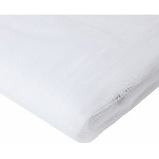 BBCrafts White Polyester Tulle Fabric Bolt 54 inch 40 Yards