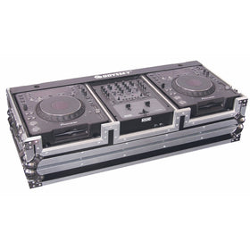 Odyssey FZ10CDJW Flight Zone Dj Coffin With Wheels For A 10 Mixer And Two Large Format Cd Players