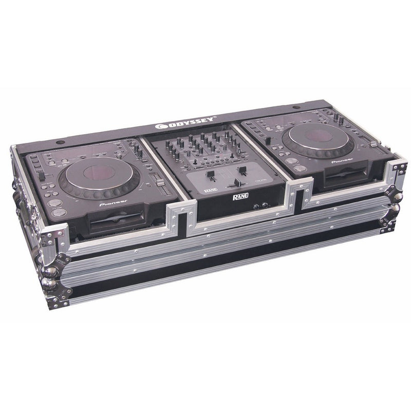 Odyssey FZ10CDJW Flight Zone Dj Coffin With Wheels For A 10 Mixer And Two Large Format Cd Players