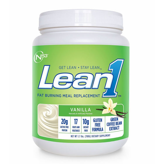 Nutrition 53 Lean 1 Vanilla, 15 Serving Tub-1.72 lbs