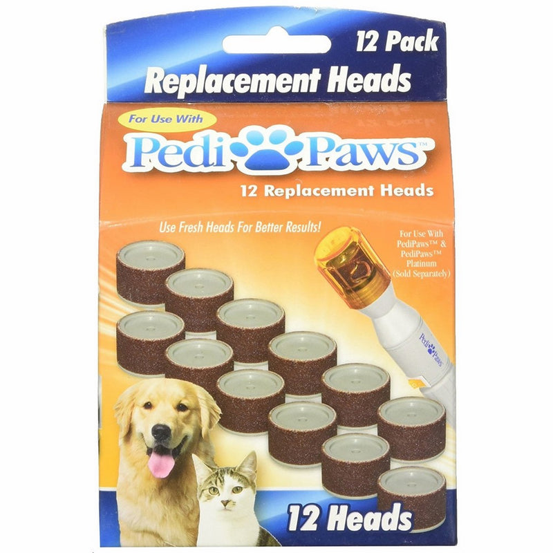 PediPaws Replacement Filing Heads 12 Replacement Heads- As Seen on TV.