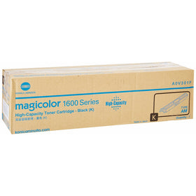 Konica Minolta High Capacity Black Toner Cartridge, 2500 Yield (A0V301F)