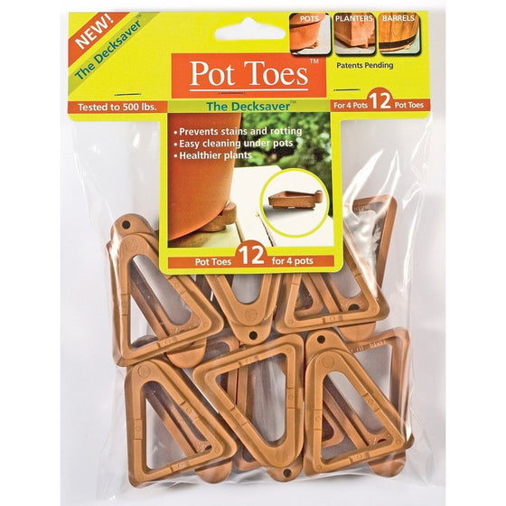 Plantstand PT-12TCHT 12-Pack Terra Cotta Pot toes