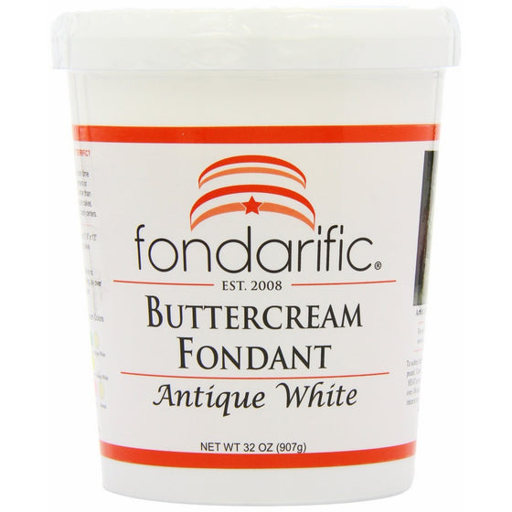 Fondarific Buttercream Antique White Fondant, 2-Pounds