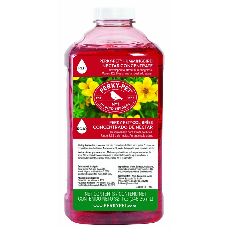 Perky-Pet 238 Hummingbird Nectar, 32-Ounce Concentrate