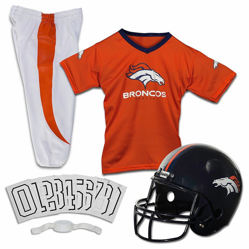 Franklin Sports NFL Denver Broncos Deluxe Youth Uniform Set, Medium