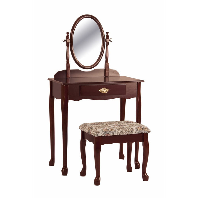 Crown Mark Vanity, Cherry