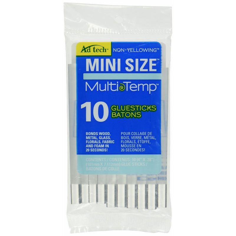 Ad Tech Multi Temp Mini Glue Sticks-4x.28" 10/Pkg.