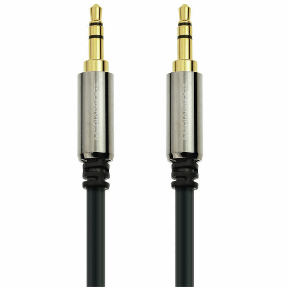 Mediabridge 3.5mm Male To Male Stereo Audio Cable (4 Feet) - Step Down Design for iPhone, iPod, Smartphone, Tablet and MP3 Cases (Part# MPC-35-4 )