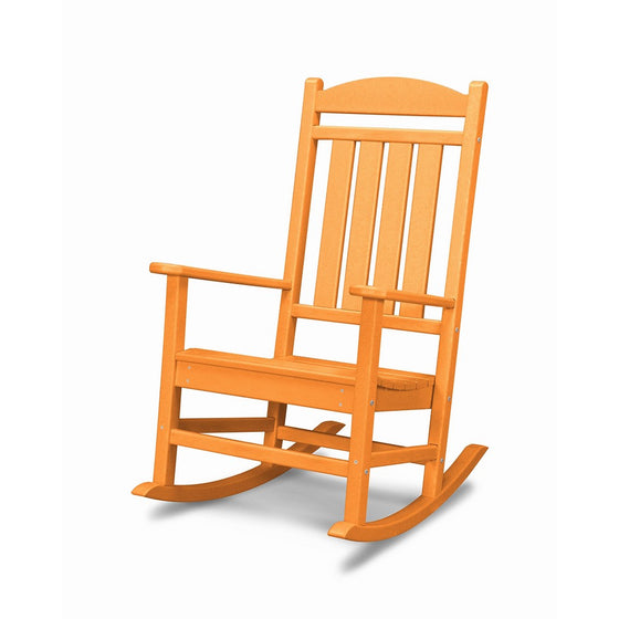 POLYWOOD R100TA Presidential Outdoor Rocking Chair, Tangerine