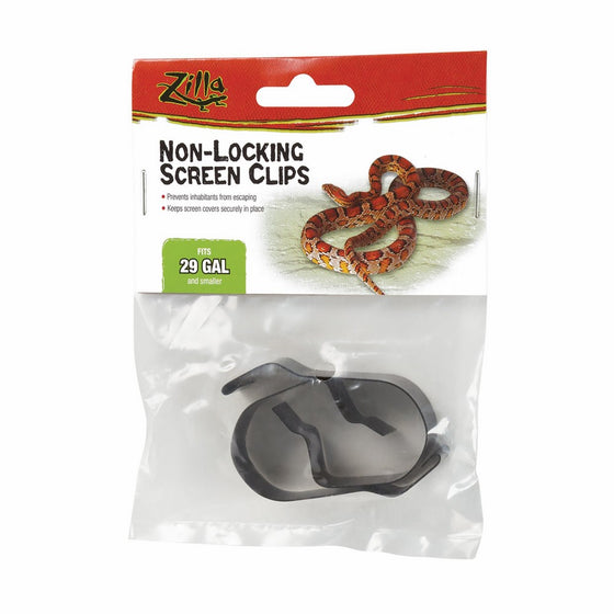 Zilla Fresh Air Non-Locking Screen Clips, 2 Clips