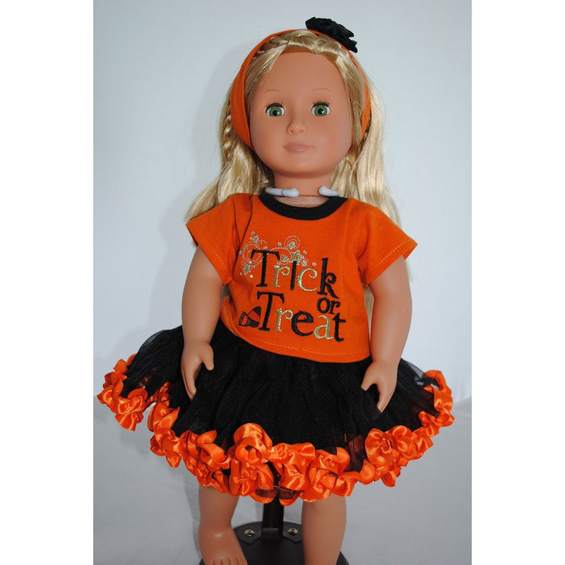 Unique Doll Clothing Trick or Treat Halloween Outfit for 18 Inch Dolls