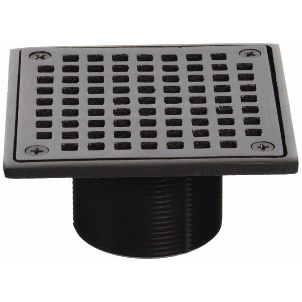 Jones Stephens D6094WB 4-Inch Old World Bronze Square Spud Strainer