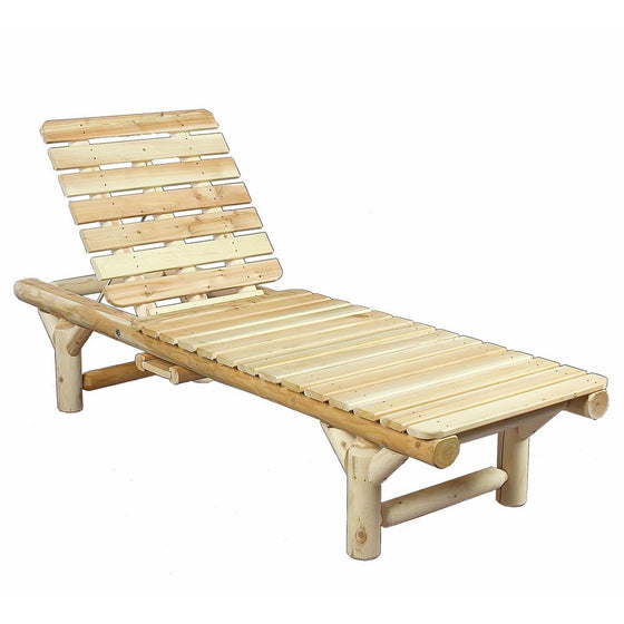 Rustic Cedar Cedarlooks 0100017 Log Lounge Chaise