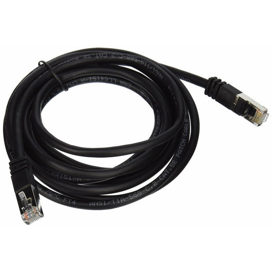 C2G/Cables to Go 28693 Cat5e Snagless Shielded (STP) Ethernet Network Patch Cable, Black (10 Feet, 3.04 Meters)