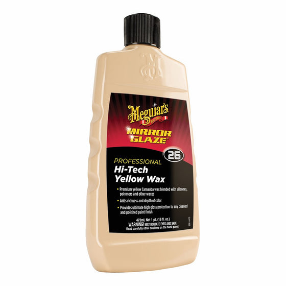 Meguiar's M26 Mirror Glaze Hi-Tech Yellow Wax - 16 oz.